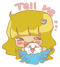 Parakeets and Veggie Girl's Daily Life sticker #5790833