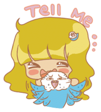 Parakeets and Veggie Girl's Daily Life sticker #5790833