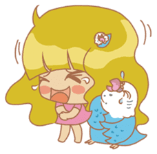 Parakeets and Veggie Girl's Daily Life sticker #5790835