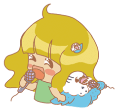 Parakeets and Veggie Girl's Daily Life sticker #5790841