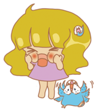 Parakeets and Veggie Girl's Daily Life sticker #5790843