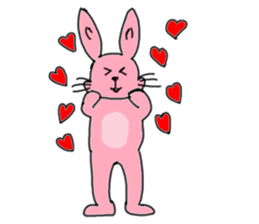 Bunny loves life! sticker #5793076