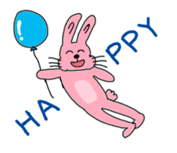 Bunny loves life! sticker #5793078