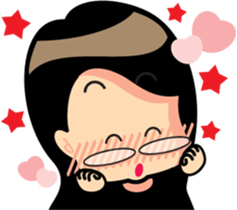 John & Michelle's love story sticker #5794224