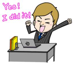 emotion of businessman3 sticker #5794691