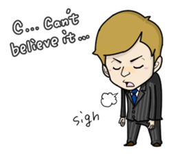 emotion of businessman3 sticker #5794699