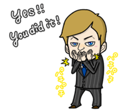 emotion of businessman3 sticker #5794711