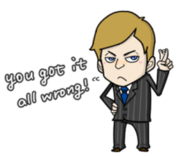 emotion of businessman3 sticker #5794712