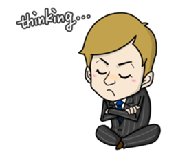 emotion of businessman3 sticker #5794714