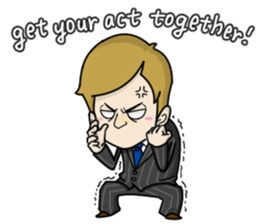 emotion of businessman3 sticker #5794718
