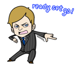 emotion of businessman3 sticker #5794720