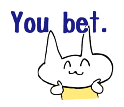 simple communication(2-3words) sticker #5794735