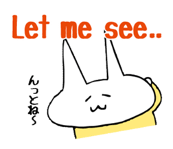 simple communication(2-3words) sticker #5794753