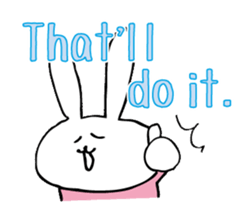 simple communication(2-3words) sticker #5794754