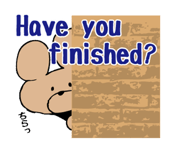 simple communication(2-3words) sticker #5794756