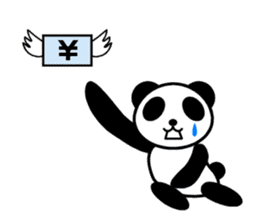 Panda of the having no money sticker #5795580