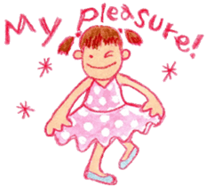 English The daily life of girls & kitty sticker #5796031