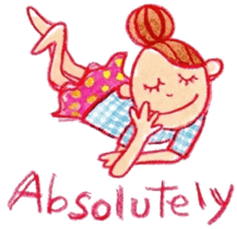 English  The daily life of girls & kitty sticker #5796037