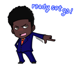 emotion of businessman4 sticker #5796120