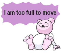 High tension Pink bear! sticker #5796171