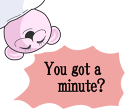 High tension Pink bear! sticker #5796186