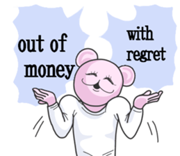 High tension Pink bear! sticker #5796194