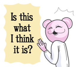 High tension Pink bear! sticker #5796199