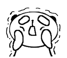 Emotional lazy panda sticker #5796213