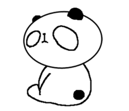 Emotional lazy panda sticker #5796220