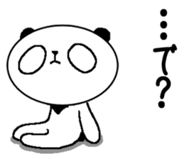 Emotional lazy panda sticker #5796232