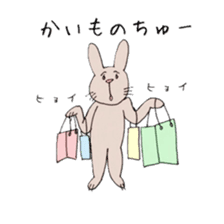 U Taro everyday of rabbit change edition sticker #5798049