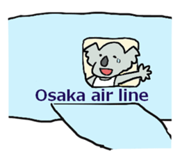 Koala going to Osaka sticker #5798251