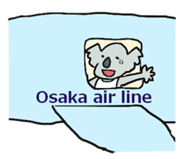 Koala going to Osaka sticker #5798251