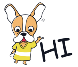 AUSTIN FRENCH BULLDOG sticker #5798484