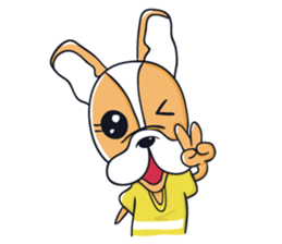 AUSTIN FRENCH BULLDOG sticker #5798508