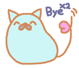 Cat seems to be soft English bar. sticker #5799245