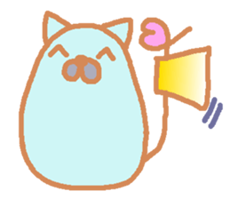 Cat seems to be soft English bar. sticker #5799262