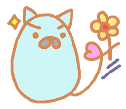 Cat seems to be soft English bar. sticker #5799277