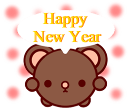 Bear chocolate-Winter. Spring sticker #5799324