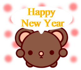 Bear chocolate-Winter. Spring sticker #5799324