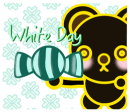 Bear chocolate-Winter. Spring sticker #5799339