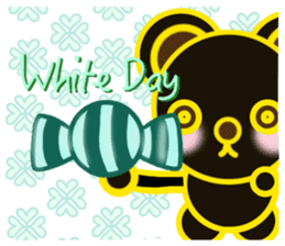 Bear chocolate-Winter. Spring sticker #5799339