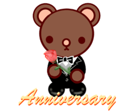 Bear chocolate-Winter. Spring sticker #5799362