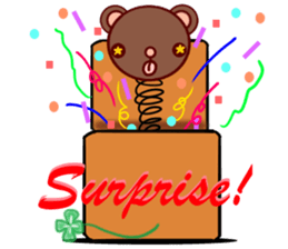 Bear chocolate-Winter. Spring sticker #5799363