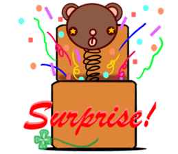 Bear chocolate-Winter. Spring sticker #5799363