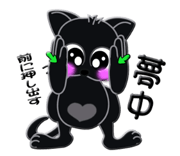 Sign language whiteblack cat  ver. 2 sticker #5799584