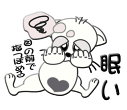 Sign language whiteblack cat  ver. 2 sticker #5799594