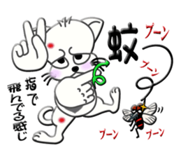 Sign language whiteblack cat  ver. 2 sticker #5799596