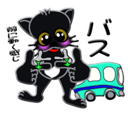 Sign language whiteblack cat  ver. 2 sticker #5799601