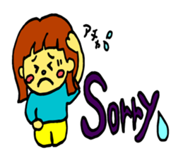 active girl sticker #5800321